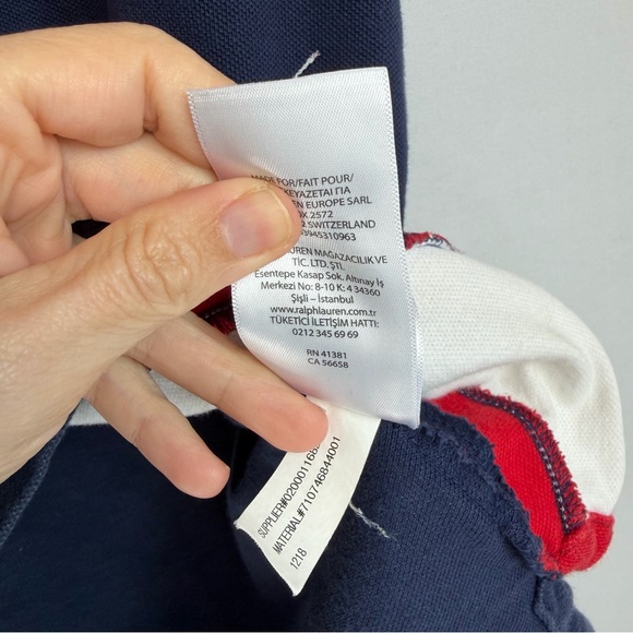 Polo Ralph Lauren Shirt Mens XL Big Pony Crest Classic Fit Red White Blue - Picture 13 of 14
